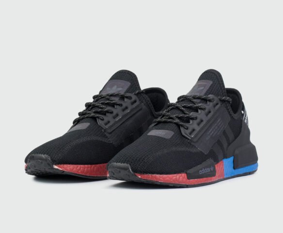 Adidas NMD R1 V2 Black Reb Blue Ftwr. KEDRED